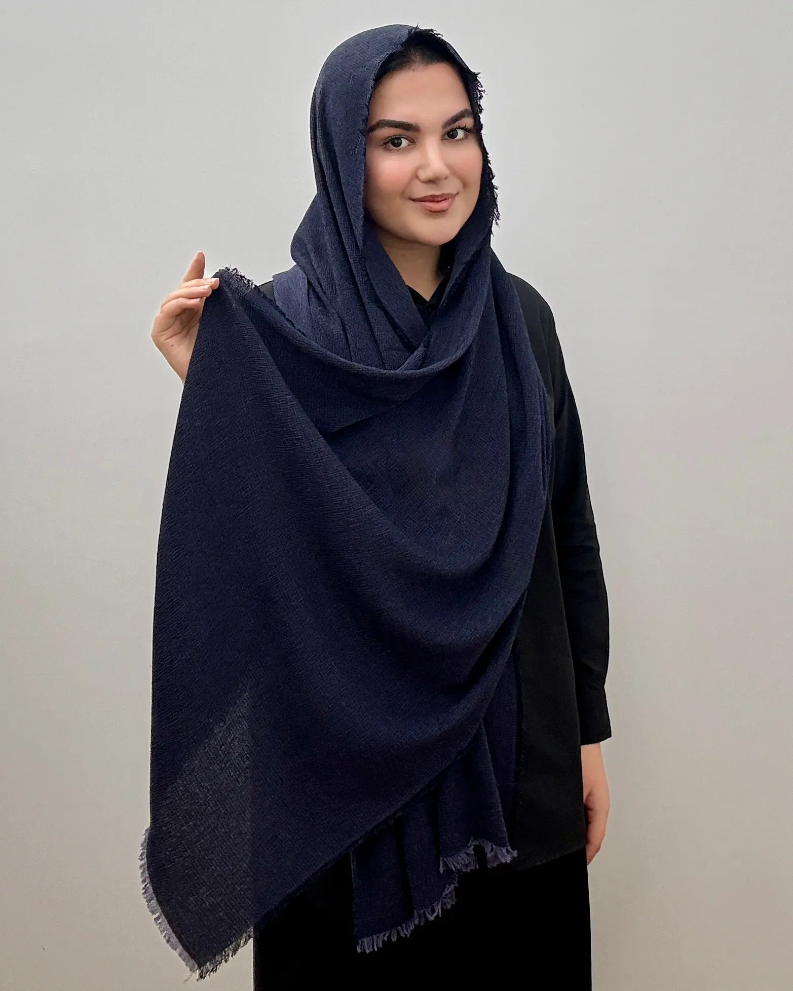 شال زنانه کنفی دور ریش
